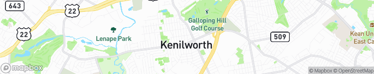 Kenilworth - map