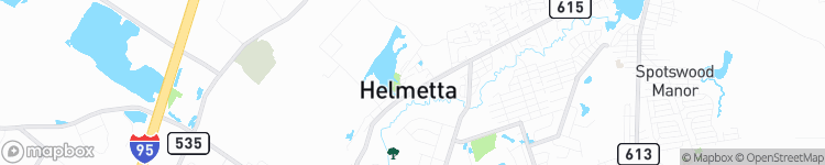 Helmetta - map