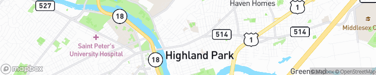 Highland Park - map