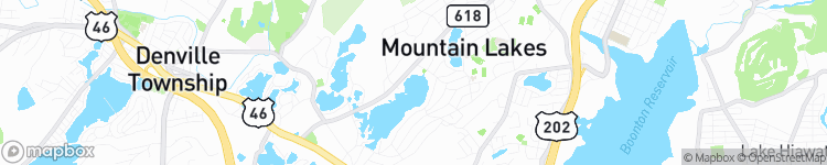 Mountain Lakes - map