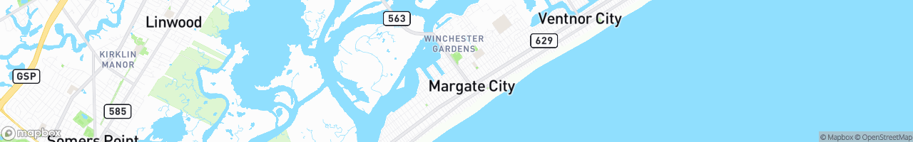 Margate City - map