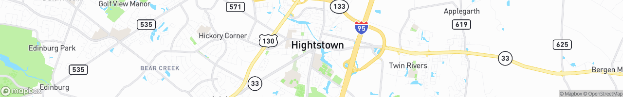 Hightstown - map