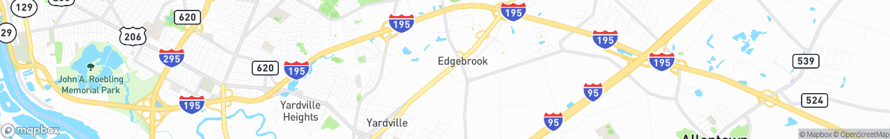 Yardville Gulf Truck Stop - map