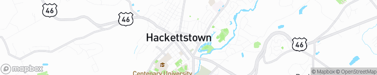 Hackettstown - map