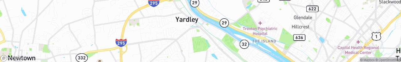 Yardley - map