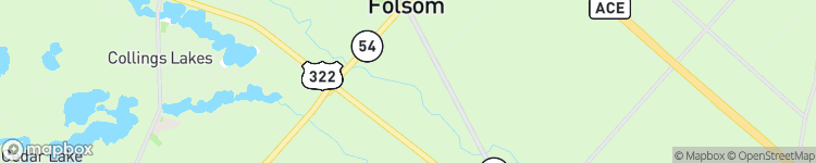 Folsom - map