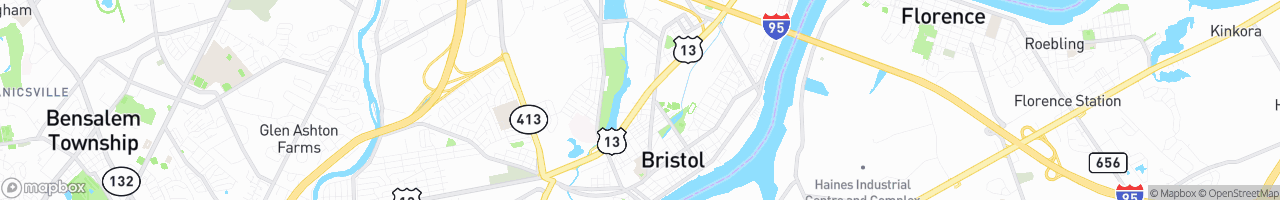 Bristol Fuel Stop - map
