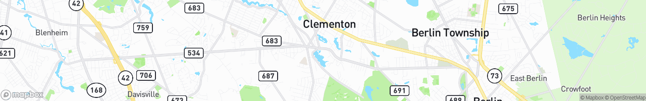 Clementon - map