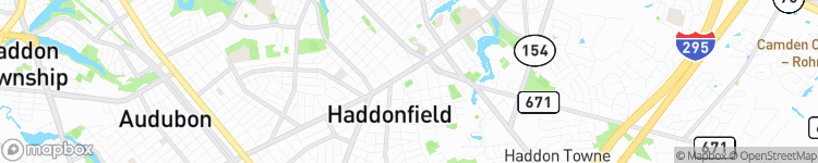 Haddonfield - map