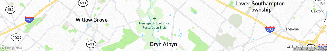 Bryn Athyn - map