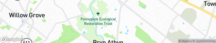 Bryn Athyn - map