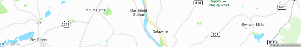 Delaware Truck Stop (Mobil) - map