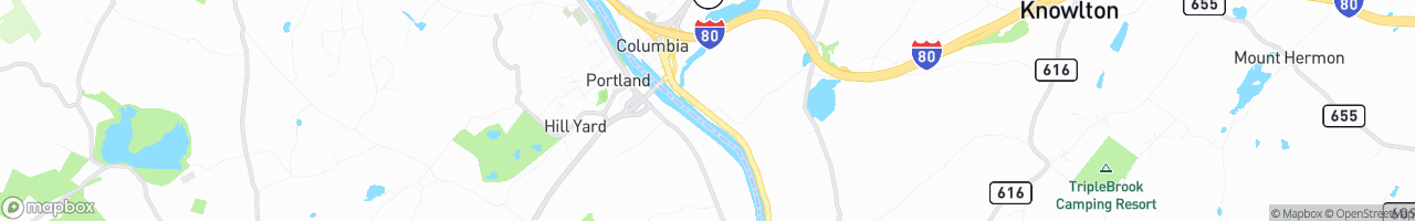 Columbia Citgo Truck Stop - map