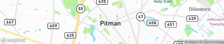 Pitman - map