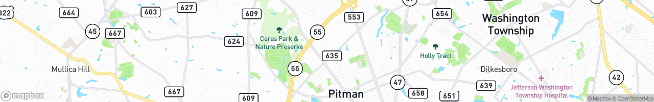 Pitman Warehousing - map