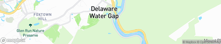Delaware Water Gap - map