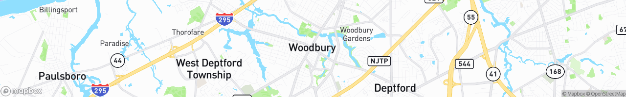 Woodbury - map