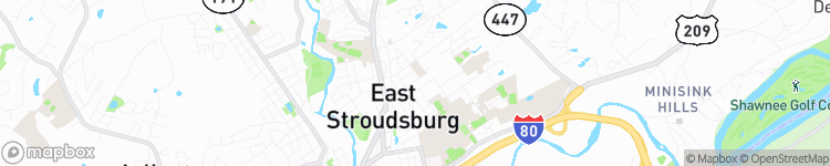 East Stroudsburg - map