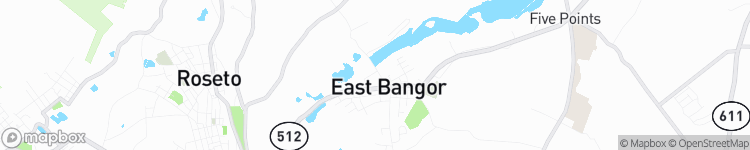 East Bangor - map
