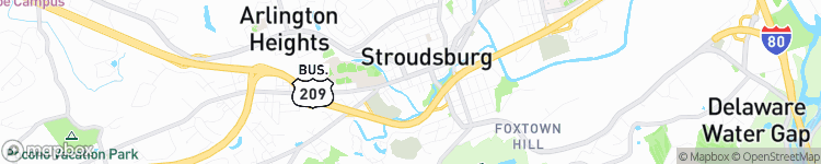 Stroudsburg - map