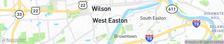 West Easton - map