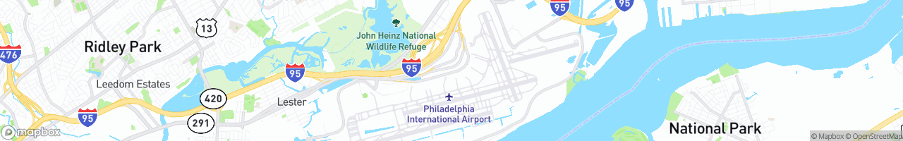 Philadelphia International Airport - map
