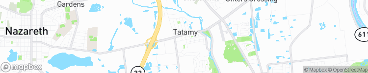 Tatamy - map