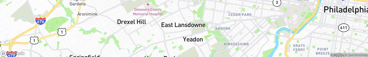 East Lansdowne - map