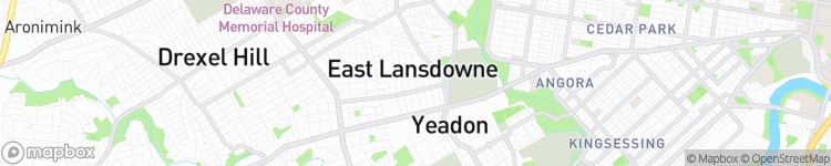East Lansdowne - map