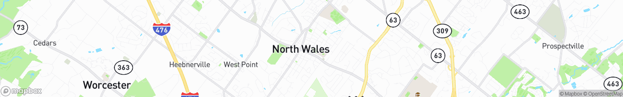 North Wales - map