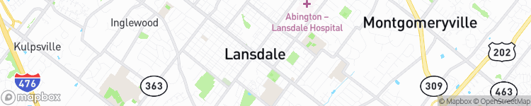Lansdale - map