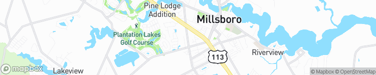 Millsboro - map