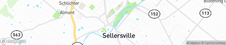 Sellersville - map