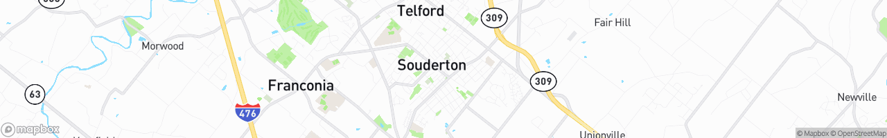 Souderton - map