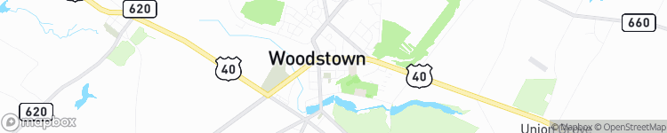 Woodstown - map