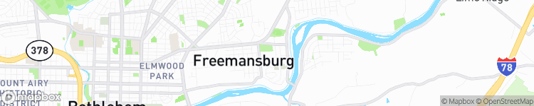 Freemansburg - map