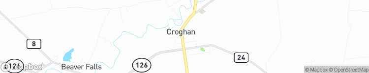 Croghan - map