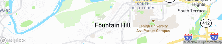 Fountain Hill - map