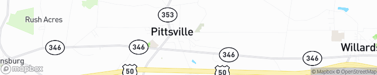 Pittsville - map