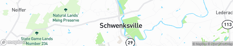 Schwenksville - map
