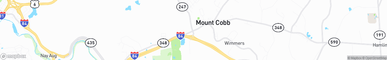 Mt Cobb Travel Plaza - map