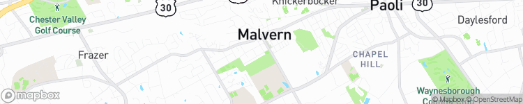 Malvern - map