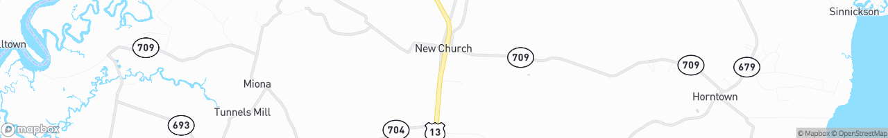 Weigh Station New Church NB - map