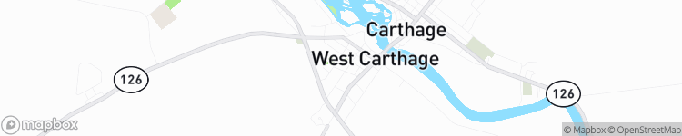 West Carthage - map