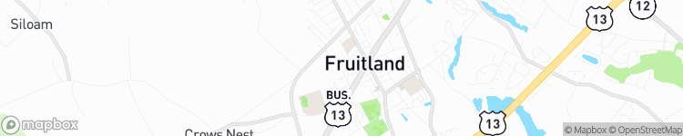 Fruitland - map