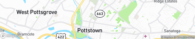 Pottstown - map