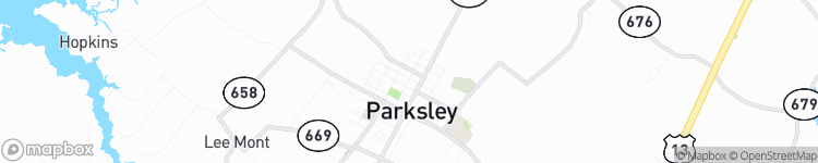 Parksley - map