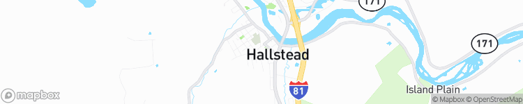 Hallstead - map