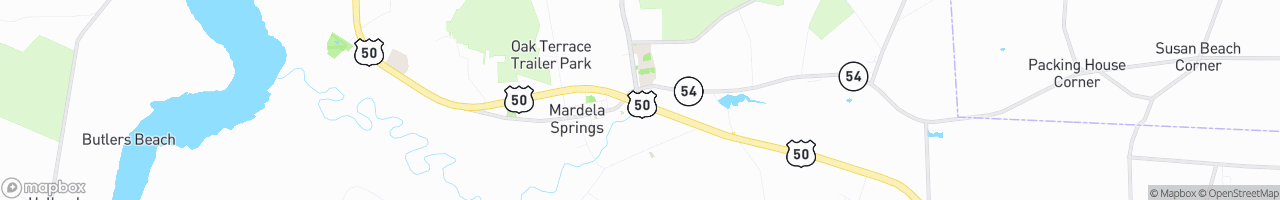 Mardela Goose Creek Food Store - map