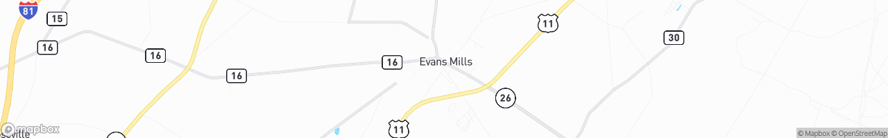 Evans Mills - map